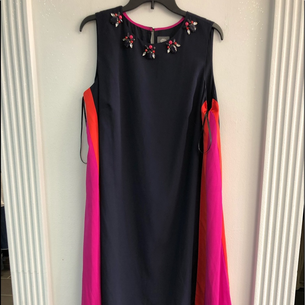 Vince Camino Navy Blue High Low Dress